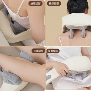 Neck And Shoulder Massager With Heating Function For Neck Waist Leg Abdomen Massage USB Rechargeable Timed Remote Control - Product Image 1