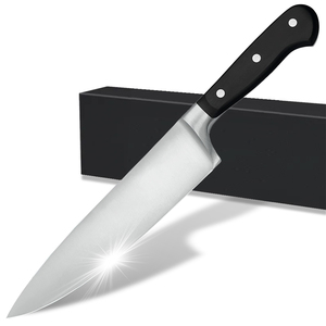 Custom Logo 8 Inch Chef <strong>Knife</strong> Professional Kitchen <strong>Knife</strong> Great for Chopping with Sheath <strong>in</strong> Gift <strong>Box</strong> - Product Image 1
