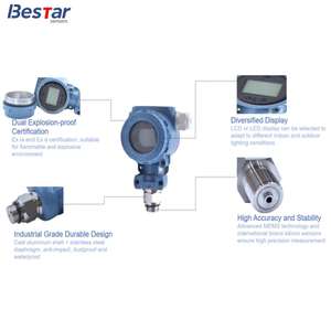 Заводской OEM/ODM датчик давления с выходом RS485, 2088 LCD, 4-20 мА, с цифровым дисплеем, взрывозащищенный преобразователь давления - Product Image 6