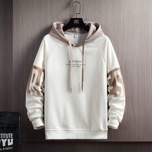 Men's Custom 3D Embroidery Harajuku Letter Print Windproof Fleece Hoodies Autumn Streetwear <b>Hip</b> Hop Clothing - Product Image 3