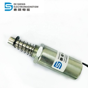 Solenoid Tubular Langkah Panjang DS2551 12v <span class=keywords><strong>24v</strong></span> DC Elektromagnet Dorong-Tarik Linear Kecil untuk Mainan Elektronik - Product Image 3
