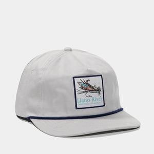 OEM Custom Logo 5 Panel Unstructured Slightly Curved Brim Snapback Cap Cotton <b>Light</b> Gray Woven Patch Hat With <b>Rope</b> - Product Image 3