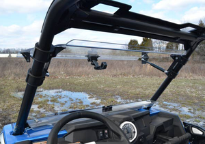Nouveau pare-brise rabattable 3-en-1 Jierui en polycarbonate pour <span class=keywords><strong>Polaris</strong></span> <span class=keywords><strong>RZR</strong></span> XP <span class=keywords><strong>1000</strong></span> 900 2014-2018, revêtement rigide résistant aux rayures - Product Image 4