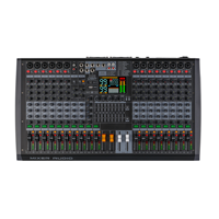 Console de mixage audio professionnelle 18 canaux RGB alimentée, amplificateur 2x350W, double 99 effets DSP, BT 5.0 OTG pour scène, DJ, son live
