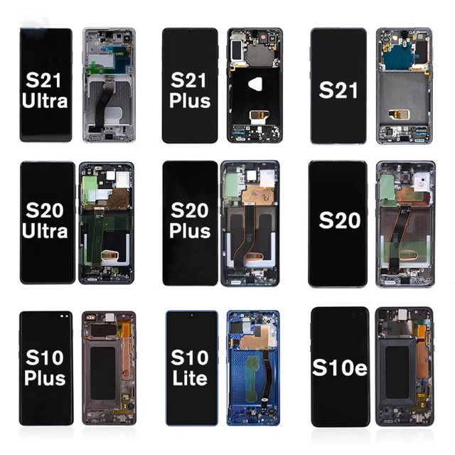 Original High Quality LCD for S8-S23+ Ultra FE 5G Replacement Screen for