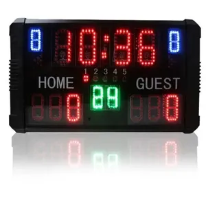 CHEETIE CP152 7 Segment Scoring Board LED Electronic Football Scoreboards con hogar e invitados