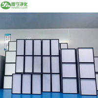 Filtro de aire portátil 0,3 Micron H13 14 HEPA con aluminio de eficiencia 99.99% o marco galvanizado para FFU