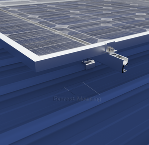 Rail de montage de panneaux solaires en aluminium à <span class=keywords><strong>prix</strong></span> de gros, accessoires de fixation, installation facile, rail <span class=keywords><strong>pour</strong></span> module PV, système de toiture solaire - Product Image 6