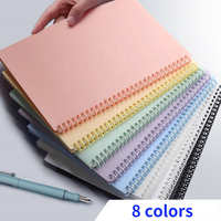 5 sujet Spirale Portable Ligne Grille Relié 8mm Jugé 7 Couleur 80 Feuilles-120 Pages Revues pour Étude a5 portable couverture