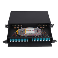 SURELINK SL-ODF Panneau de brassage fibre optique 48 ports 12/24/48 fibres, montable en rack coulissant SC/LC/FC FTTH ODF Certifié CE