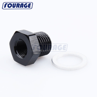 Adaptateur de capteur de pression d'huile en aluminium mâle M16 X 1.5 à femelle 1/8 "NPT Port Reducer Gauge Sensor Adapter for GM LS Series