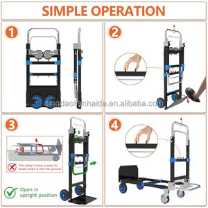Chariot à main pliable en aluminium Dolly Cart avec chariot utilitaire robuste pliable - Product Image 3