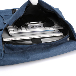 Wepower Men's Messenger <b>Bag</b> <b>Large</b> Nylon Durable <b>Crossbody</b> <b>Bag</b> For Everyday Use Solid Color With Embossed Logo - Product Image 3