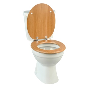 Couvercle de toilette en MDF en forme de <span class=keywords><strong>O</strong></span> de 18 pouces avec charnières en alliage de zinc, fermeture douce, face ronde, couvercle WC OEM de qualité supérieure - Product Image 6