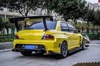 Pour Mitsubishi LANCER EVO 7 8 9 Kit carrosserie LANCER EVO mise à niveau VS Style pare-chocs avant et arrière, jupes latérales, becquets et capot