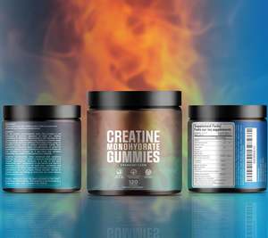 Gomitas de Monohidrato de Creatina a granel, suplemento de recuperación vegano sin azúcar, 5g de creatina por porción para nutrición deportiva, suministro OEM - Product Image 4