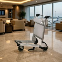 Chariot à bagages d'aéroport à trois roues de type plateforme, vente en gros d'usine Pingfang, chariot à outils OEM, prix compétitif