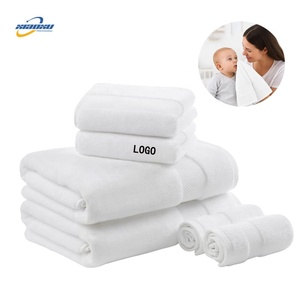 Ensemble de 8 serviettes de bain en coton 100% satiné de luxe, douces, 2 serviettes de bain, 2 serviettes de toilette, 2 serviettes pour le visage, pour hôtel et spa - Product Image 1