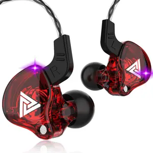 Fones de ouvido dinâmicos ak6 edx pro 1dd, fones de ouvido com graves hi-fi para monitorar os ouvidos, cancelamento de ruído, esportivo, em oferta