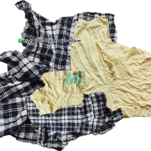 Paños de algodón para limpieza, pacas de 25 kg, económicos, de color oscuro, paños de camiseta, trapos de algodón mixto para limpieza - Product Image 3