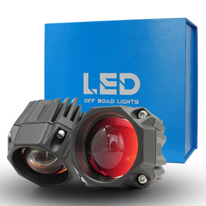 Luces LED Todoterreno 2000LM de Doble Color y 5 Modos, Focos para Motocicleta con Lente de Condensación de Aluminio Aeronáutico y Película Roja - Product Image 1