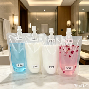 Custom Artwork Travel Must Have 70ml Twist Cover Spout Pouch No Leak Custom Bag For <b>Short</b> Trip <b>Skin</b> Care Liquid - Product Image 6