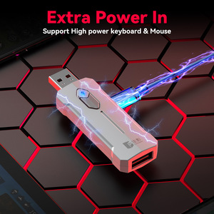 Juego de adaptador convertidor de ratón y teclado con mango profesional para juegos X8 con Control de retroceso inteligente para teléfono móvil Android - Product Image 2