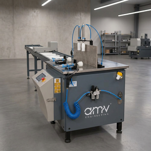 เครื่องตัดโปรไฟล์อัตโนมัติ AMV Engineering สำหรับ UPVC สแตนเลส และอลูมิเนียม พร้อมหน้าจอ DRO ใช้งานง่ายสำหรับประตูและหน้าต่าง - Product Image 3