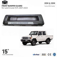 Protection de pare-chocs avant pour Toyota Land Cruiser FJ75 2007-2023 Barre de renfort métallique avec kit de montage
