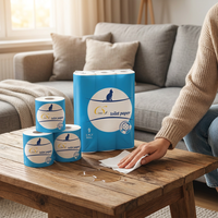Papier toilette d'hôtel de haute qualité, emballé individuellement, fabriqué à partir de pâte de bois vierge, vente en gros