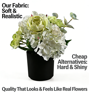 Maceta de Plástico PP con Forma de Flor Artificial Vintage, Diseño Moderno M03 para Hogar, Jardín, Vivero y Centro Comercial - Product Image 6