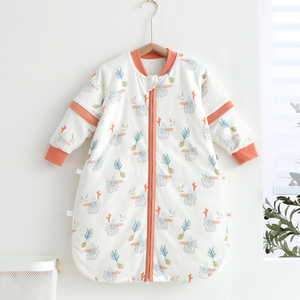 Huojoung Custom logo 100% cotone inverno maniche staccabili sacco <span class=keywords><strong>a</strong></span> <span class=keywords><strong>pelo</strong></span> del bambino per il bambino - Product Image 3