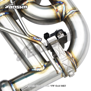Tubo de Escape Personalizado de Ajuste Directo para VW GOLF 7/7.5 MK7/MK7.5 1.4T 2014-2020, Tubo Intermedio Resonado Boska, Acero Inoxidable Pulido de 1.5mm - Product Image 5