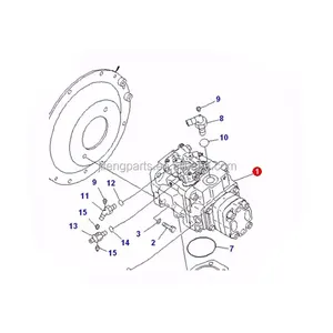 D65PX-12 مضخة هيدروليكية 708-1L-00011 708-1L-00012