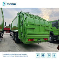 Nouveau camion à ordures compacteur arrière Howo 6x4 12M³ 340HP Euro 6, camion à ordures de grande taille, compacteur de déchets Howo