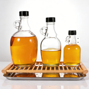 Botella de Vino Tinto Grande de 0.5L 1L 1.5L <span class=keywords><strong>2L</strong></span> 3L con Asa, Fondo Grueso, Gran Capacidad, Botella de Vidrio Transparente para Bebidas, Jugos, Agua - Product Image 1