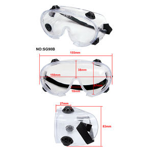 Lunettes de protection économiques à ventilation directe, protection contre les éclaboussures chimiques, certifiées ANSI Z87.1 CE EN166, protection en polycarbonate - Product Image 4