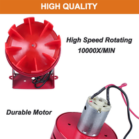 MS-190 AC 220V/110V DC 24V/12V Sirine Alarm Motor Listrik Industri Berkabel untuk Pemasangan di Permukaan IP44 NC Alarm Deteksi Suara 100m
