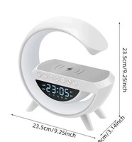 Reloj Despertador Inteligente de Alta Calidad, Mini Altavoz, Cargador Inalámbrico con Luz RGB para V5.2 USB-C para Teléfonos Móviles