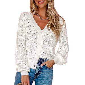Venta al por mayor Sexy Womens Knitted Sweater Cardigan Ropa femenina Moda Sweater Para <span class=keywords><strong>Dama</strong></span> - Product Image 2
