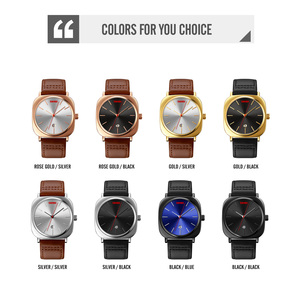 Reloj cronógrafo redondo para hombre, correa de cuero de lujo, reloj de cuarzo resistente al agua 30M - Product Image 3