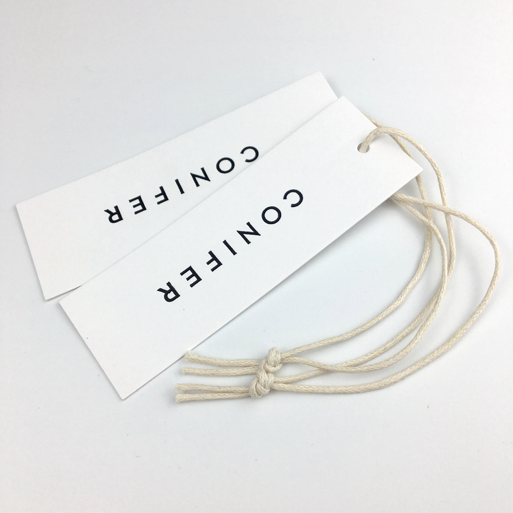 Su misura Modifica di Caduta Etichetta di Abbigliamento Speciale SwingTags Etichetta Indumento Hangtag String