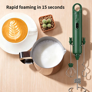 Espumador de Leche Manual Recargable por USB, Profesional, Silencioso y Potente, con Anillo para Colgar, para Café Bulletproof, Capuchino y Huevos - Product Image 5