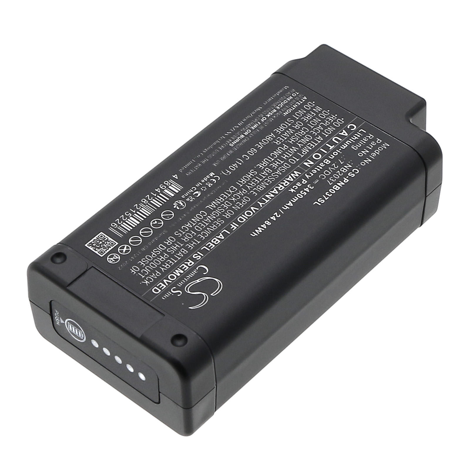 Battery for Olympus EPOCH 6LS, 6LT - 3450mah, 24.84wh