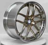 Nuevas Llantas de Aluminio Forjado 6061 T6 con Acabado Pulido en Oro Champán, Multirradio, 12000T TUV JWL VIA, Garantía de 6 Años, S4-00098 18-24