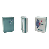 Nouveauté : Jeu de Mahjong américain Bam Bird bleu perle transparent, 160 tuiles gravées en acrylique