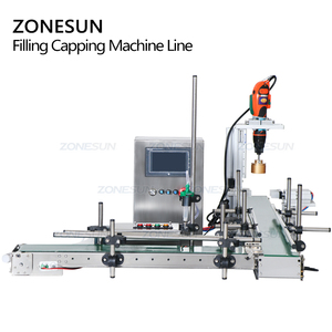 ZONESUN ZS-FAL90S Máy Tính Để Bàn L Cấu Hình Tự Động Chai Nhỏ Nhu Động Bơm Chất Lỏng Điền Capping Dòng Máy - Product Image 5