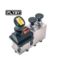 Vanne de commande proportionnelle pneumatique pour camion basculant FLYBY BKQF34S-3 avec ralentissement et prise de force (PTO) en matériau ADC12 pour commande de cabine