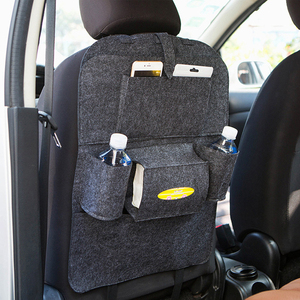 Hot Sale Felt Car <b>Storage</b> Backside Organizer Bag Backseat <b>Storage</b> Organizer Back Multiple Pockets Hanging Accessories - Product Image 2