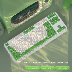 Có dây đơn sắc <span class=keywords><strong>Backlit</strong></span> đúng Bàn Phím Cơ khí hot-swappable trục vệ tinh giá trị cao Máy tính chơi Game bàn phím cơ khí - Product Image 6